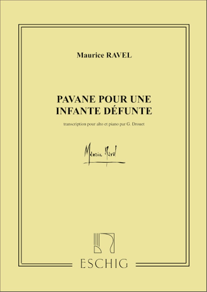 Pavane Pour Une Infante Defunte Alto-Piano